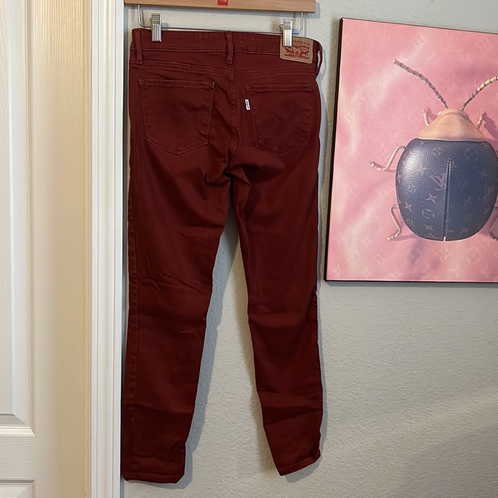 Levi’s Vintage White Tag- Burnt Orange Skinny Jeans - Picture 4 of 5